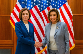 Maia Sandu a avut o întrevedere cu Nanci Pelosi, Președinta Camerei Reprezentanților din Congresul SUA